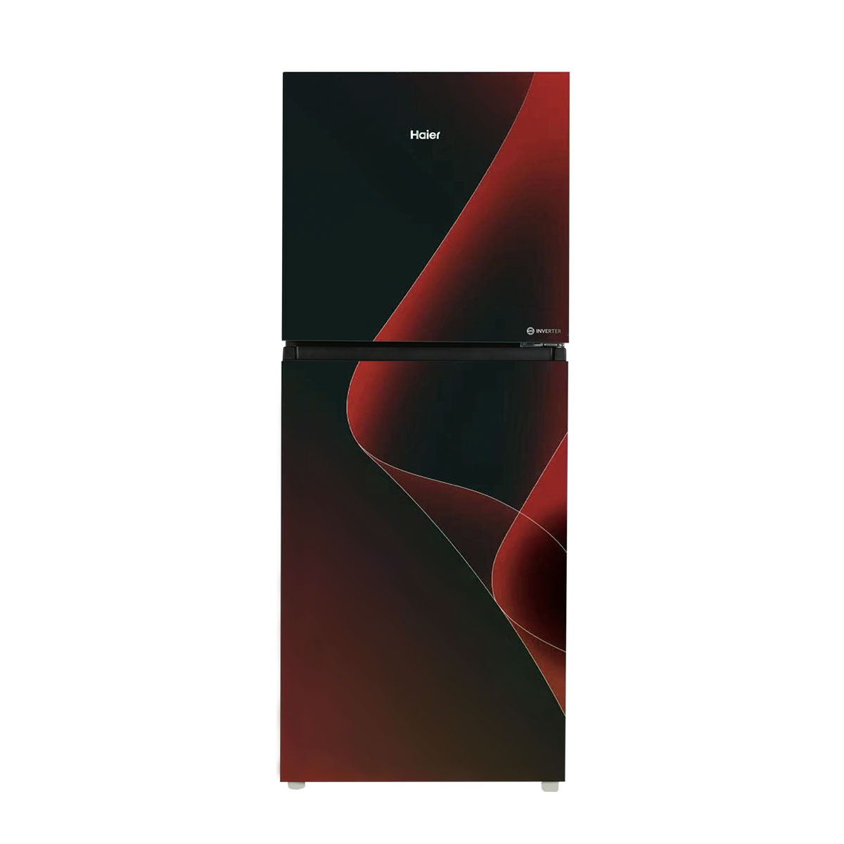Haier Inverter Double Door Refrigerator – Black & Red