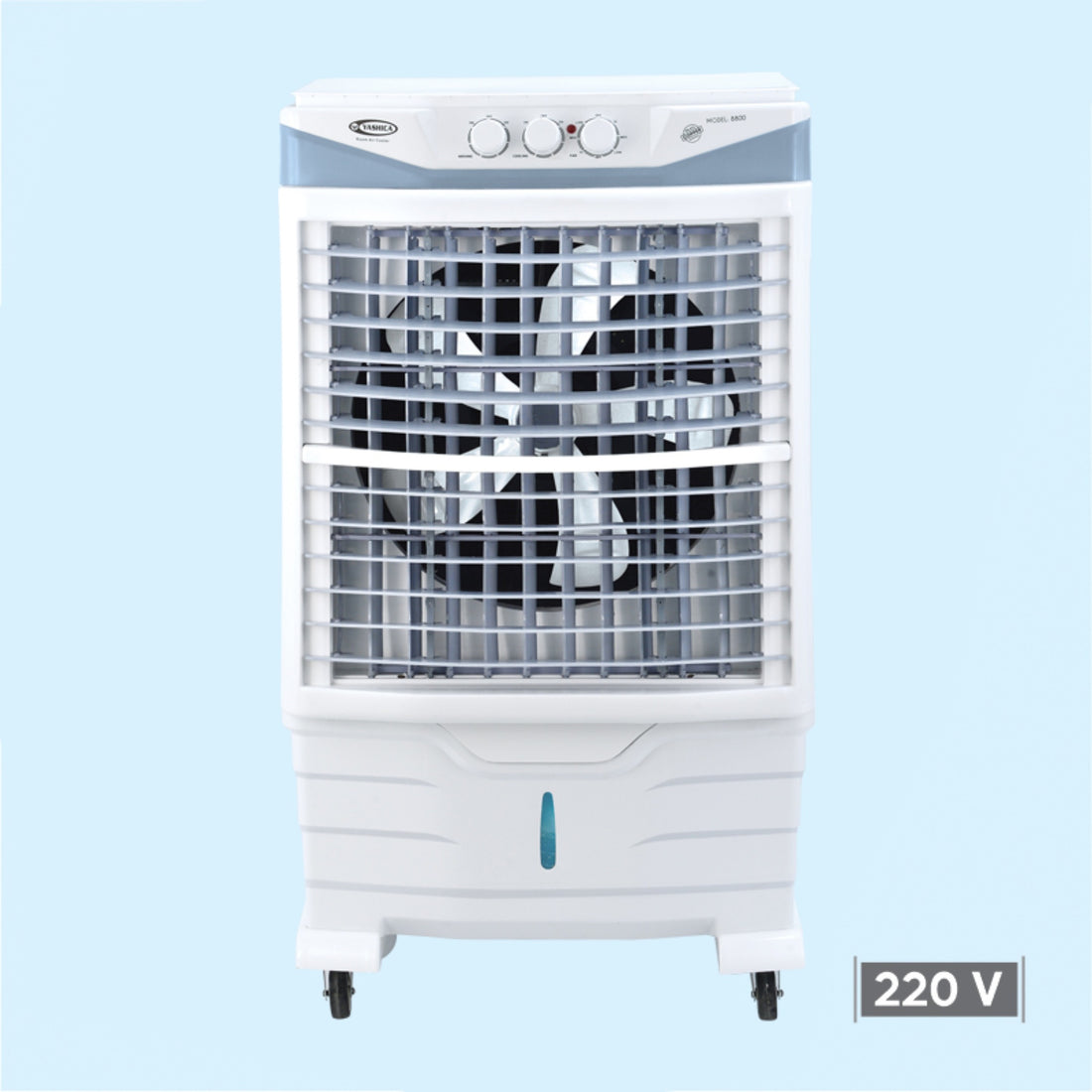 YA-8800-RC 220V Portable Air Cooler Evaporative Cooling Fan with Wheels