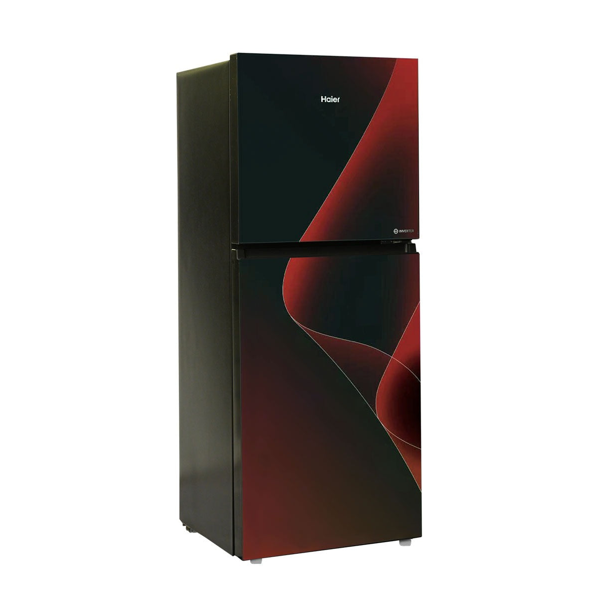 Haier Inverter Double Door Refrigerator – Black & Red